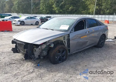 2023 Hyundai Elantra Hybrid Blue из США, поврежденный, VIN KMHLM4AJ2PU085065